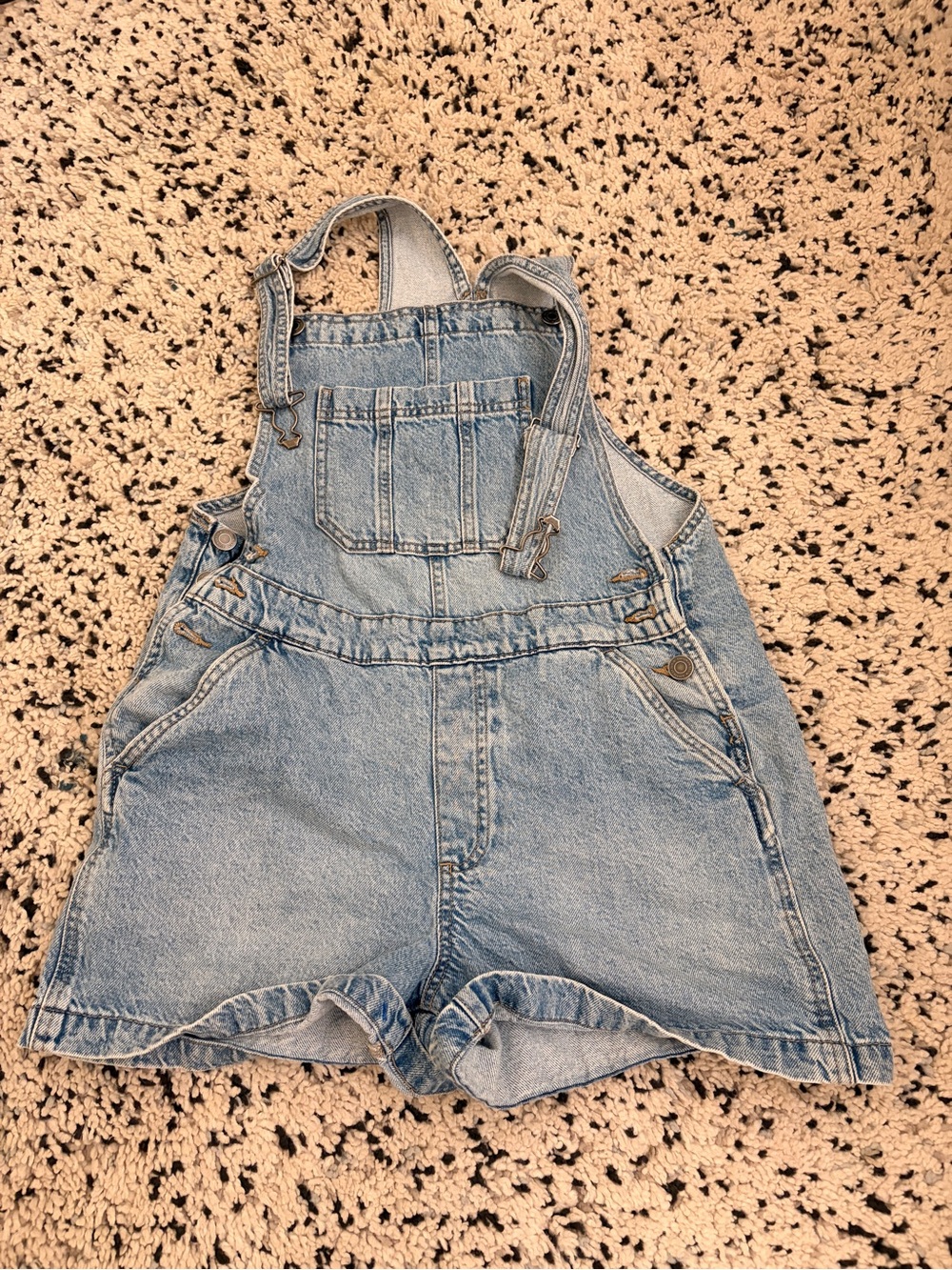 Cotton On Light Blue Denim Short Overalls